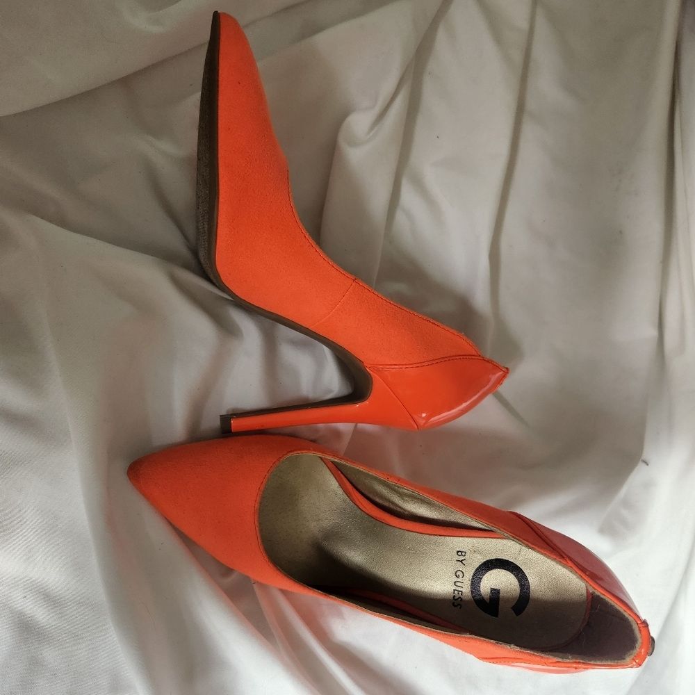 Guess brand Orange heels